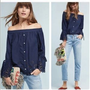 Anthropologie Isabella Sinclair Off Shoulder Top